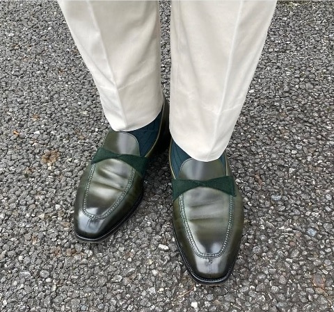 Gaziano & Girling AntibesⅡ UK8.5 着用写真